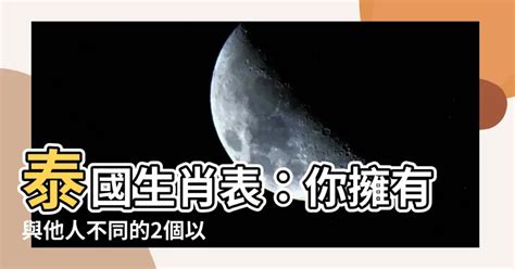 泰國生肖表|【泰國生肖表】揭秘泰國十二生肖！你的生肖是哪位神秘動物？ –